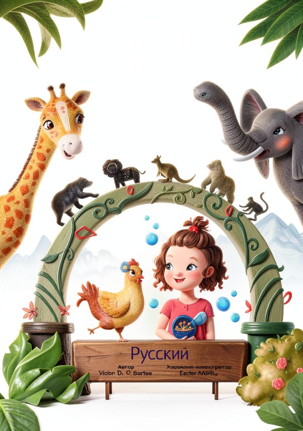 Linguacious Russian Kids Kindle Book Preschool Learning 32 Pages-0