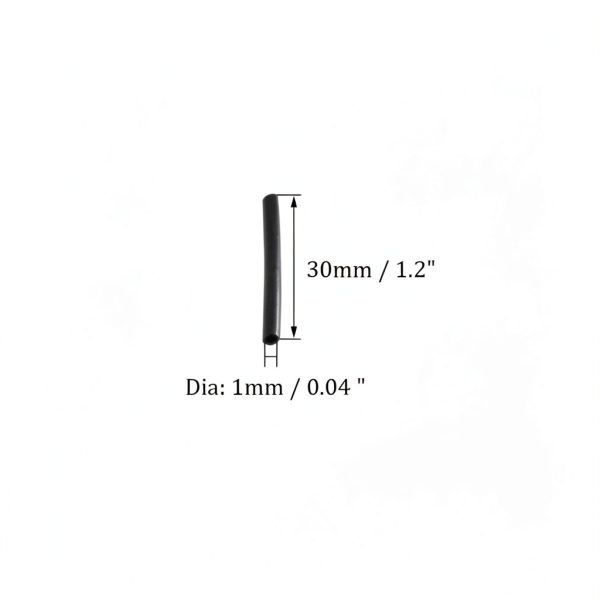 Heat Shrink Tubing 300pcs 1mm Black by ThreeBulls 2to1 Marine Grade-1